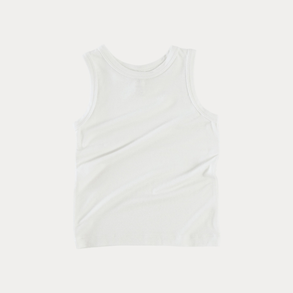 NWT 4T Kate Quinn Organics skinny tank coconut bamboo ivory sleeveless tank top
